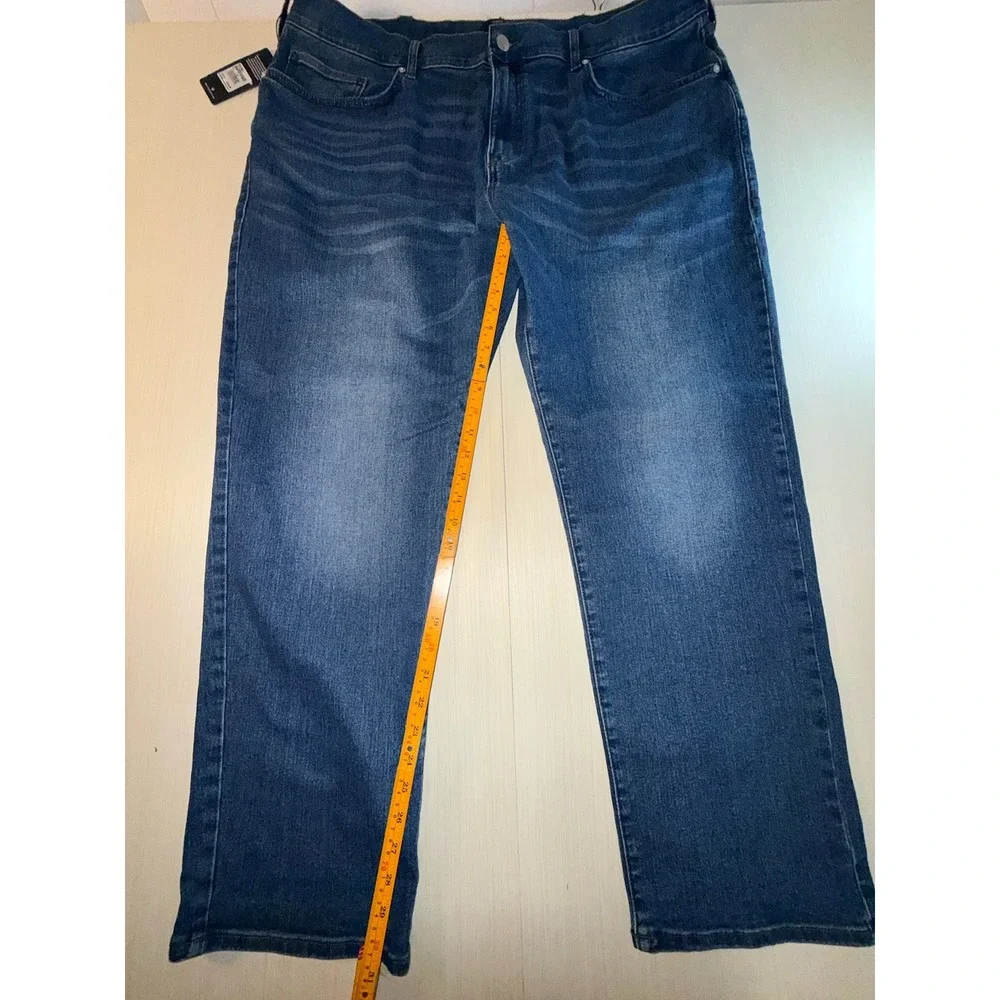 True Religion Bobby Relaxed Baggy Jeans Medium Mistletoe Wash Blue Mens 44